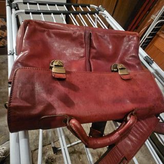 Borsa 24 ore in pelle marrone