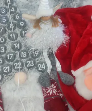 Set Natale Pupazzo Neve e Babbo Natale