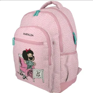 Mochila Mafalda Morning Triple. 45x33x22,5
