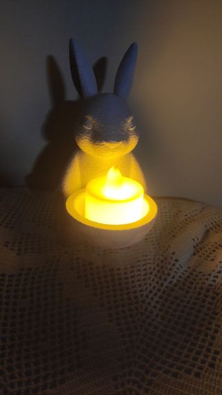 Coniglietto Pasquale con luce