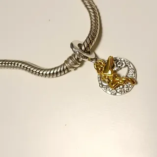 Colgante Campanilla S925 Luna Estrellas