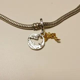 Colgante Campanilla S925 Luna Estrellas