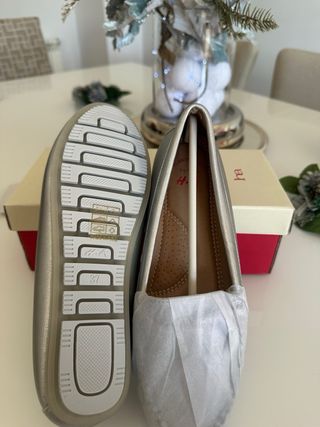 Mocasines plateados ha