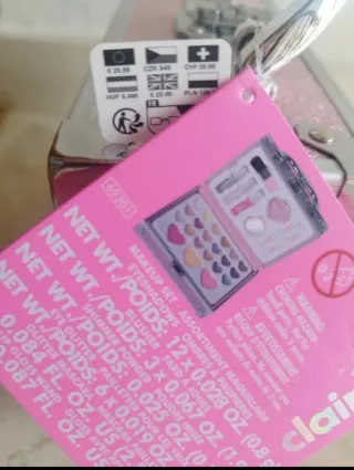 Maletín Maquillaje Infantil Claire's Nuevo