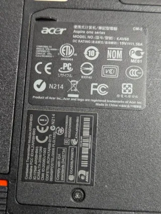 Acer Aspire ONE D250 Netbook con Recalbox