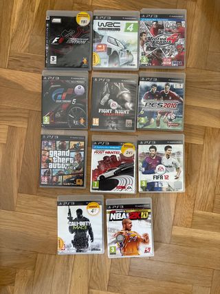 Pack 11 Videojuegos PS3: Fight Night, GTA...