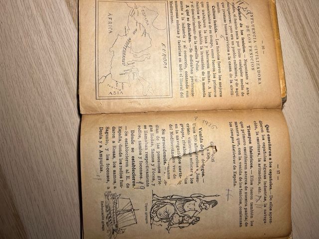 Historia de España  Libro escolar del 1925