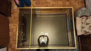 Chollo Mesa Centro Latón Vintage Cristal