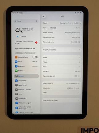 iPad 10ª gen 64gb Blu - Come nuovo