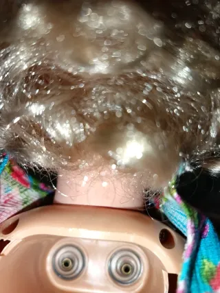 Bambola Gipsy vintage con vestito a fiori