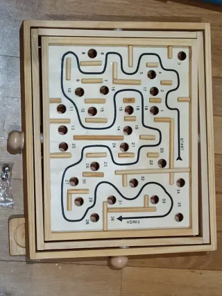 Juego Laberinto Madera Clásico