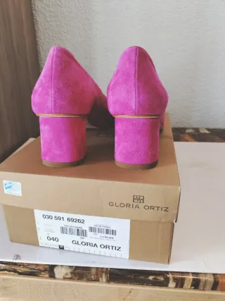 Zapatos Gloria Ortiz Piel Vuelta Talla 40