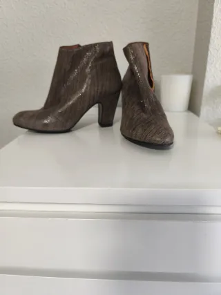 Botines Botticelli tacón marrón talla 39