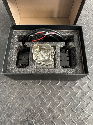 Faros LED Mini Moto duales blanco y amarillo