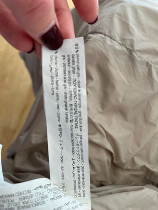 Abrigo Zara plumífero talla M