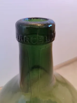 Damajuana garrafón vidrio verde grande