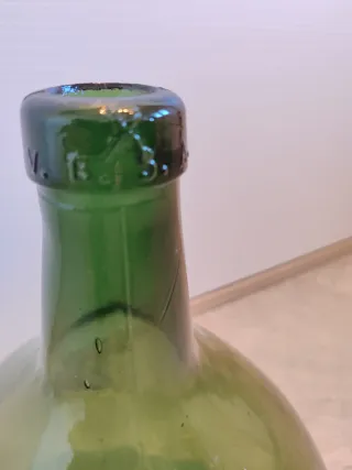 Damajuana garrafón vidrio verde grande