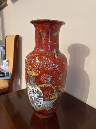 Jarrón de porcelana china Macao
