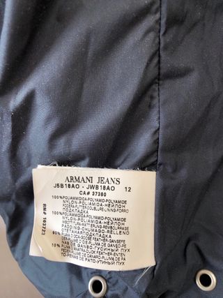 Chaqueta Plumas Armani Jeans mujer T.42-44