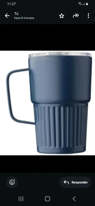 Taza Acero Inox 450ml Logo Empresas