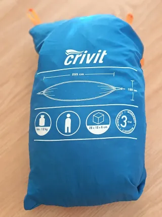 Hamaca Crivit Azul 255x150cm