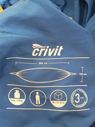 Hamaca Crivit Azul 255x150cm