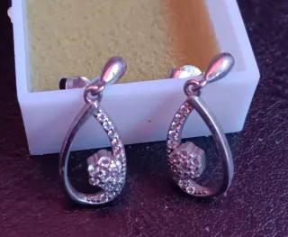 Pendientes Plata 925 con Circonitas