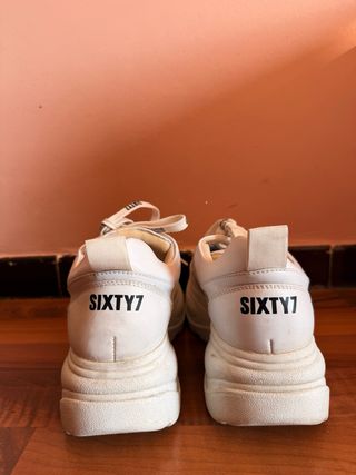 Zapatos plataforma SixtySeven blancos