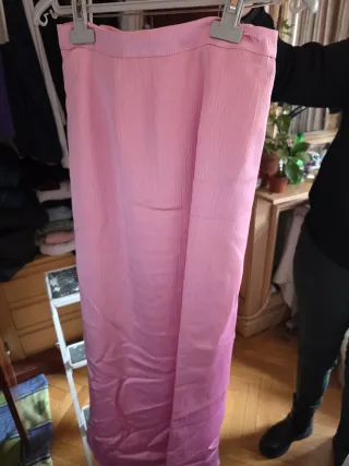 Falda rosa larga fiesta