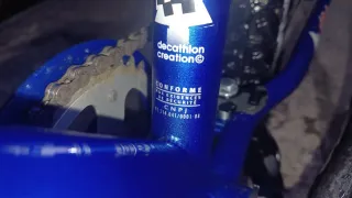 BICICLETA INFANTIL DECATHLON AZUL 20".