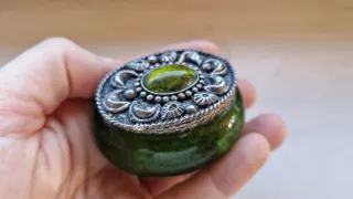 Dos cajitas joyero plateadas