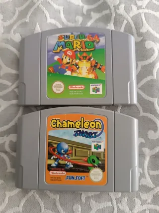 Juegos Nintendo 64: Super Mario 64 y Chameleon Twi