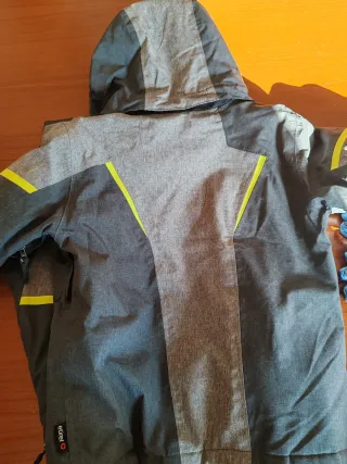 Chaqueta esquí niño T6 gris y amarillo marca Etire