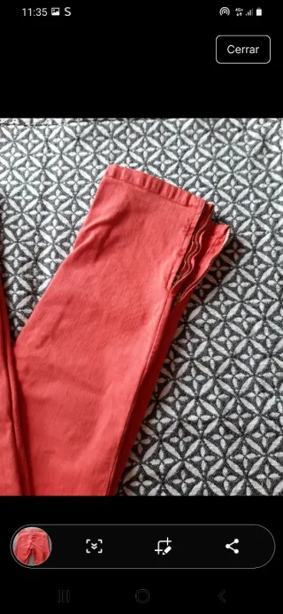 Pack 2 pantalones Zara negro y naranja