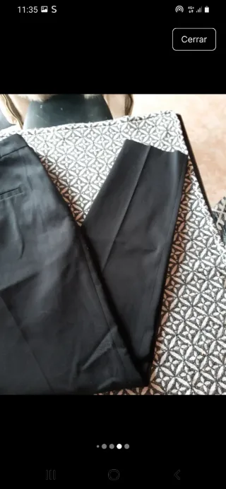 Pack 2 pantalones Zara negro y naranja