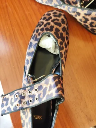 Bailarinas ZARA leopardo Talla 42