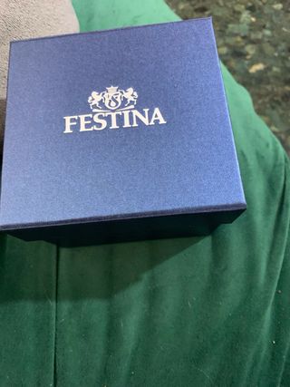 Reloj Festina Automático Azul y Plateado