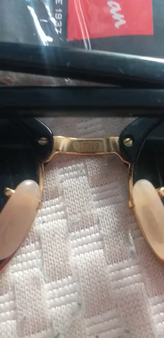 Gafas de Sol Ray-Ban Clubmaster Negro/Dorado