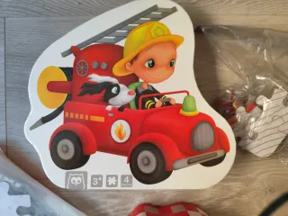 Puzzle 4 en 1 Bombero Infantil