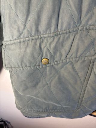 Abrigo Burberrys verde acolchado