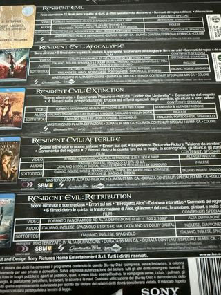 Colección Resident Evil Blu-ray 5 Películas