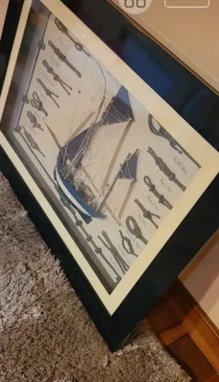 Cuadro Velero y Nudos Marineros