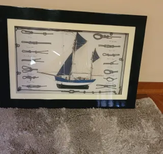 Cuadro Velero y Nudos Marineros
