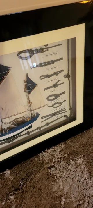 Cuadro Velero y Nudos Marineros