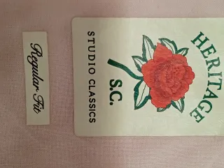 Camisa Rosa Manga Larga Talla M/38 Algodón