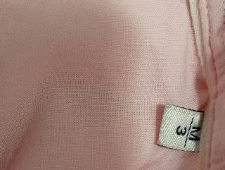 Camisa Rosa Manga Larga Talla M/38 Algodón