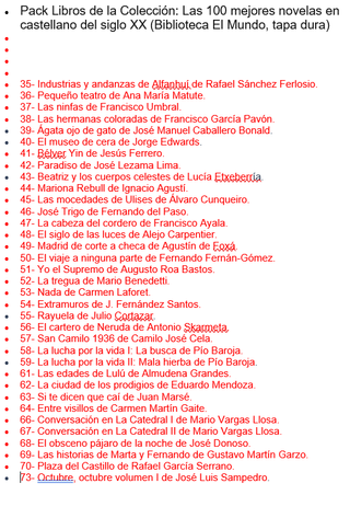 Pack de 32 Libros - Biblioteca El Mundo