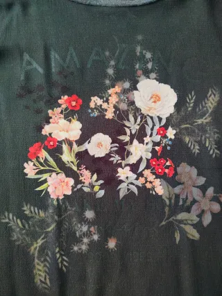 Camiseta Springfield floral manga larga