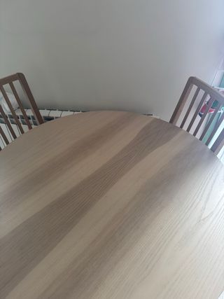 Comedor redondo madera 4 sillas