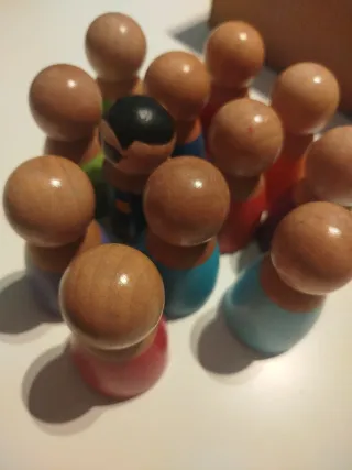 Figuras de madera para juegos